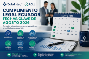 Cumplimiento legal Ecuador: fechas clave de agosto